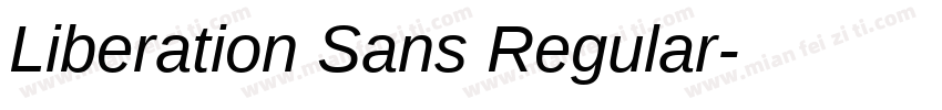 Liberation Sans Regular字体转换